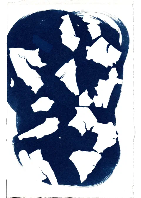 I attempted to invert the 'ice shelf' image from earlier with fewer onion skins spaced further apart. A longer exposure failed to capture detail in the skin.