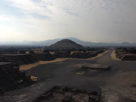 A photo from the Pyramid of the Sun in Mexico