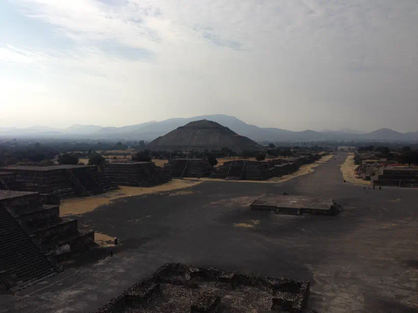 A photo from the Pyramid of the Sun in Mexico