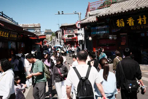 Mid-week in central Beijing